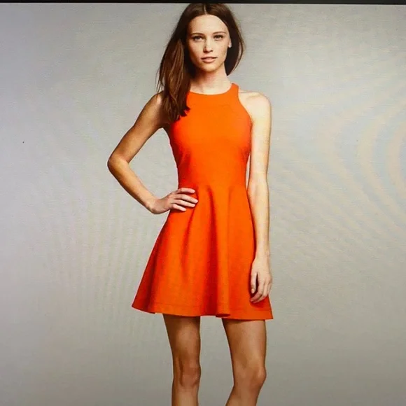 Elizabeth and James Dresses | Elizabeth and James Magdelena Fit and Flare Dress in Tang (Orange) Size 0 | Color: Orange | Size: 0 | Fosscr's Closet